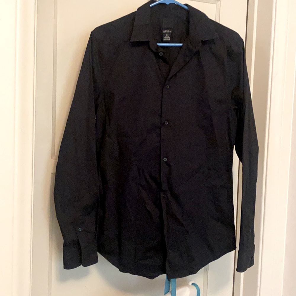 Slim fit button down Polyester 65%, Cotton 35%